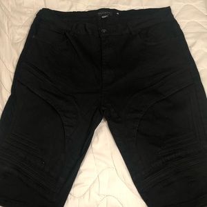 Black Jean shorts